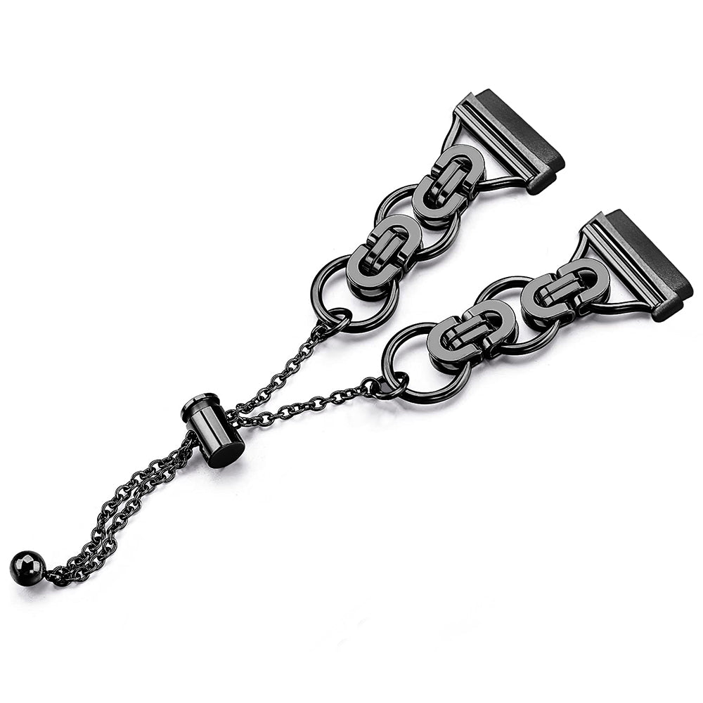 For Fitbit Versa 4 Sense 2 Beaded-Bracelet Band Stainless Steel Watch Strap Replacement For Fitbit Versa 4 Sense 2 Beaded-Bracelet Band Stainless Steel Watch Strap Replacement